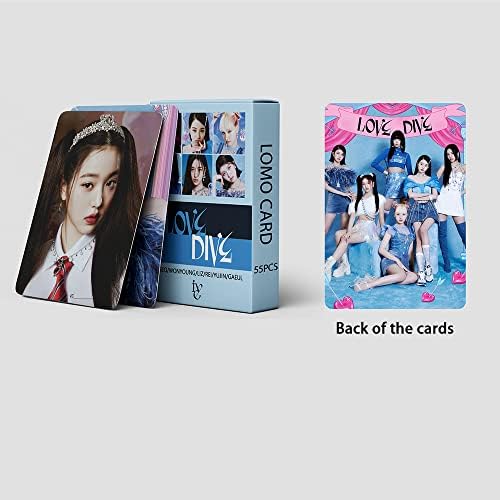 Pyajuu ive Фото картички 55 парчиња ive Love Dive нов албум Ломо картички Нов албум Photocard Kpop Познаки за разгледници ive