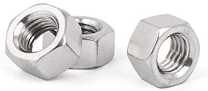 X-Gree M18 Thread Dia 304 Не'рѓосувачки челик хексадецимална завртка за завртки за завртки за прицврстување на сребрен тон
