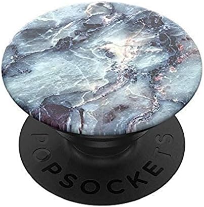 PopSockets: Телефон Зафат Со Проширување На Kickstand, Поп Приклучок За Телефон-Сина мермер &засилувач; Проѕирен Телефон Зафат Со