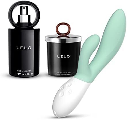 Lelo Bundle: Ina 3 g место и клиторикален вибратор алги + треперење на допир за масажа на допир мирисот на свеќа + бесплатен 5 fl. Личен