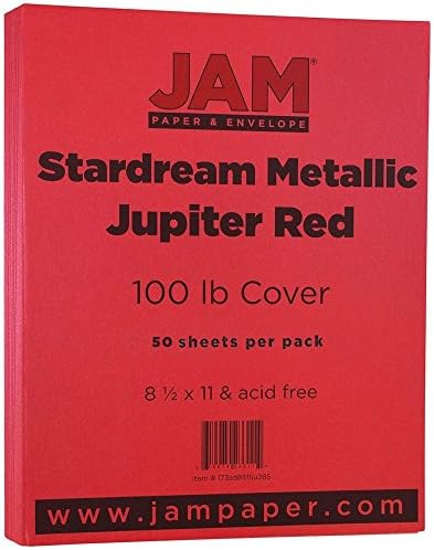 Метална хартија за џем Металик 110lb картон - 8,5 x 11 Coverstock - 298 GSM - Сребрен Stardream Metallic - 50 листови/пакет