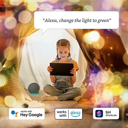 BestCon Smart RGB LED стринг светла, USB напојувана самовила, далечински управувач со RM4C Mini RM4C Pro, 32FT 100LEDS, лесен за обликување во