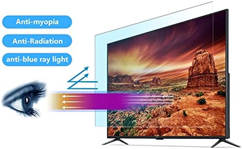 WSHA Anti Blue Light Fector Ectail Anti Glare LCD Display Propertor Filment Филм за засилување на очите ултра-јасен и ви помага да спиете подобро, за екран од 65-75 инчи, 75inch