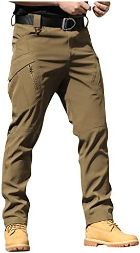 Dudubaby плус панталони за фустани за мажи за мажи за мажи за мажи, специјални сервисни панталони, вентилатор IX7 мулти џебни комбинезони