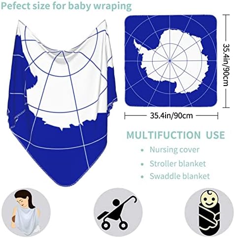 Бебе ќебе за бебиња на Антарктик, кое прима ќебе за новороденче за новороденчиња, шетач за расадници за обвивка