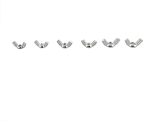 150 парчиња крилни ореви од пеперутки рачни ореви m5 m6 m8 цинк позлатени челични завртки за крилја на пеперутка за прицврстување на делови за асортиман со кутија