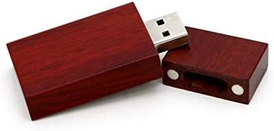 5 пакувања правоаголник црвено дрво 2.0/3.0 USB флеш диск USB дискови меморија стап со дрвени