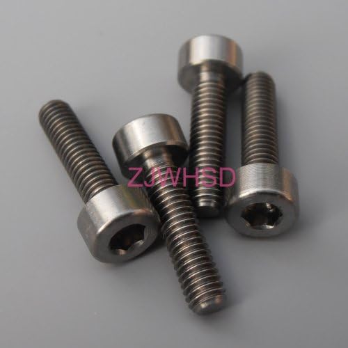 4pcs m3 x 12 mm титаниум тина завртка за завртки на ален хексадеци