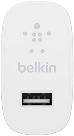 Belkin BoostCharge 12W USB Ѕид Полнач - Iphone Полнач Брзо Полнење - Телефон Полнач - Полнач Блок за iPhone 14, iPhone 13, iPhone 12, iPhone 11, AirPods Pro-USB а До Молња Кабел-Бело