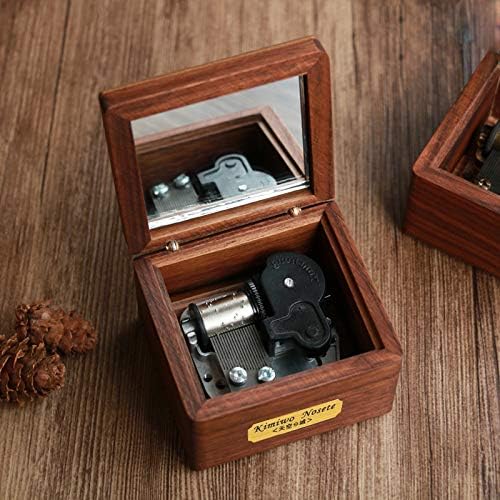 Музичка кутија Youtang, Mini Mini Wood Wood Mini 18-Note Clockwork Musical Box, музички подароци, Play Merry Christmas