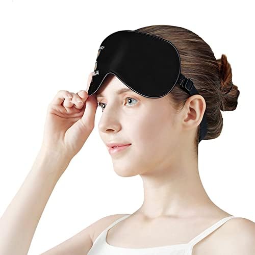 Најдобрата светска чивахуа маска за слепите маски за спиење ноќно сенка на капакот за прилагодување на окото со смешна графика за жени мажи со една големина