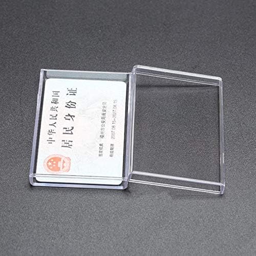 Анкус 500 парчиња Јасна Кутија Запечатен Пакет Дисплеј Пластични Правоаголни Карти За Играње Кутија ЗА Складирање Визит Карти БР 345