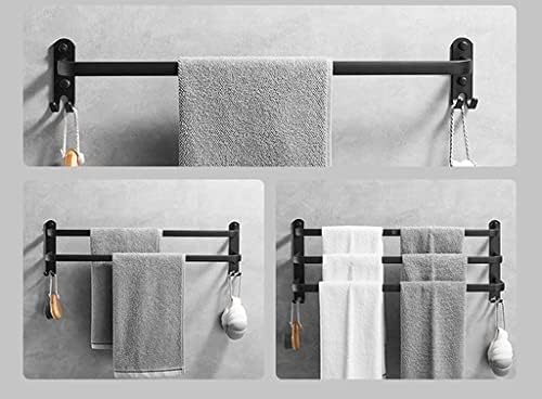 Општо едноставна решетка за пешкири, бар за пешкир за бања 40см, решетка за пешкири од 3 рака, решетка за складирање на мултифункционални
