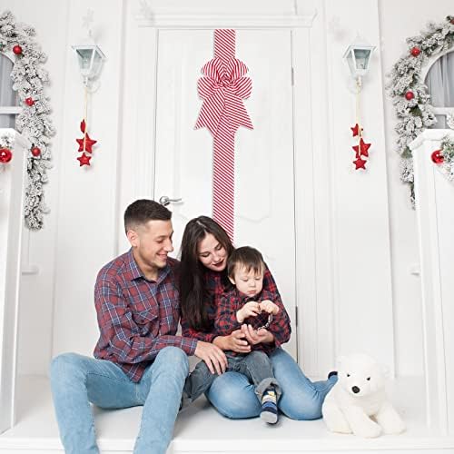 Божиќни кабинети празнични панделки Божиќна врата лента Божиќна кујна украс Божиќни лакови украси за украси за Божиќни забави