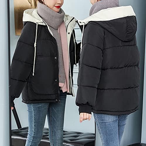 Zip Up Hoodie Women лесна плус големина Обична обична боја со долги ракави кошули копче надолу надолу со јакна со џебови со џебови