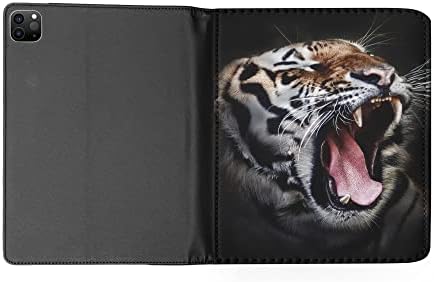 Cool African Tiger Roaring Flip Tablet Cover Cover за Apple iPad Pro 11 / iPad Pro 11 / iPad Pro 11