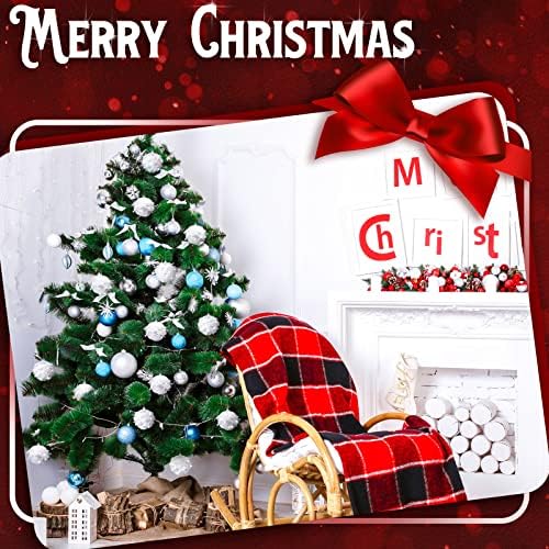9 парчиња Божиќни украси за божици Бели украси за украси Декорација новогодишна елка што висат украси Божиќни сјајни топчиња