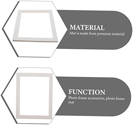 Besportble 20 парчиња картонска фото рамка за хартија Jamем транспарентна хартија