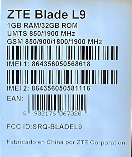 ZTE Блејд L9 2021 5 2000mAh, Двојна SIM 4G LTE Gsm Фабрика Отклучен, Четири-Јадро Андроид 11, Паметен Телефон Латинска Меѓународна Верзија Нема