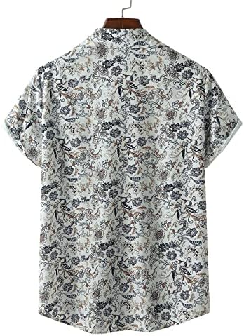 XXBR 2022 Нови кошули за мажи, летно копче за кратки ракави за кратки ракави надолу, графички мастило, печатени хавајски кошули, лапел, врвна
