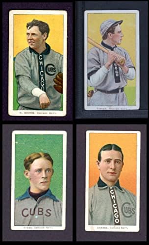 1909 T206 Chicago Cubs Team постави Чикаго младенчиња добри младенчиња