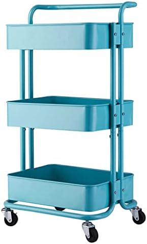 Xwozydr 3 ниво кујна количка за складирање со тркала количка за складирање бања количка за складирање на кујнски додатоци за кујна