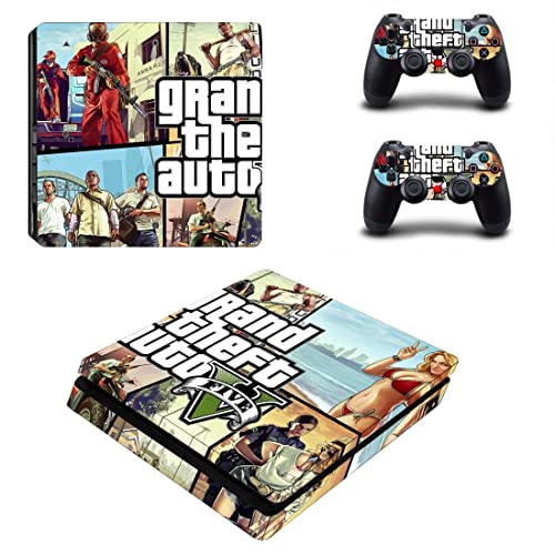 За PS5 Digital - Game Grand GTA Theft и Auto PS4 или PS5 налепница за кожа за PlayStation 4 или 5 конзола и контролори Декларална