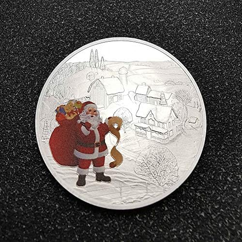 Снешко дедо Мраз 1оз Фина Сребрена Монета Божиќни Комеморативни Монети 2021 Новогодишни Подароци За Деца