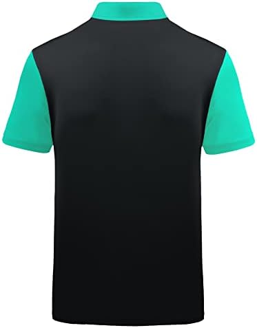 Zity Mens Polo кошула со кратки ракави за спортски голф тенис маица