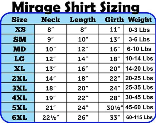 Mirage Pet Производи на миленичиња орел Роуз ноид кошула за миленичиња, голема, бела