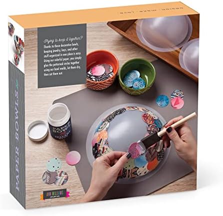 Занаетчиски здроби-комплет за чинии за хартија-Прави 3 DIY декоративни чинии со различна големина