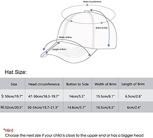 Јуениер Бебе Дете Бејзбол Капа Прилагодлива Обична Капа За Девојчиња Момчиња Деца Деца