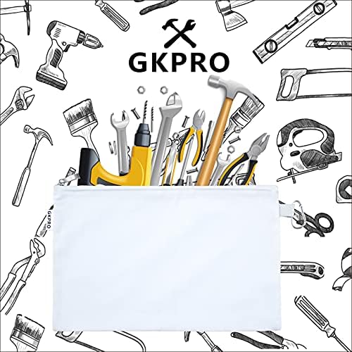 Платно алатка за платно со патент, алатка за платно, торбичка, торбичка со тешки алатки со карабинер, организатор за складирање со повеќе намени бели од gkpro