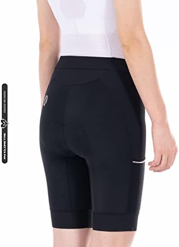 Моите километарски женски триатлон шорцеви 8 ”inseam три шорцеви со странични џебови прилагодливи влечење