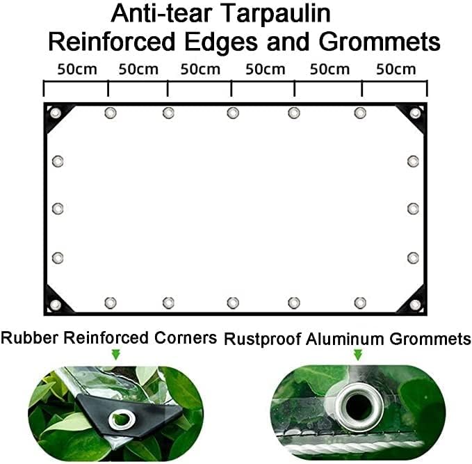 Надворешно тарпаулин чисти тарпи задебелување на транспарентен водоотпорен тарпаулин.