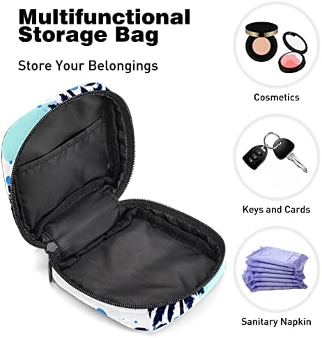 Санитарна торба за складирање на салфетка, торбичка за менструална чаша, преносни санитарни салфетки влошки за чување торбички женски
