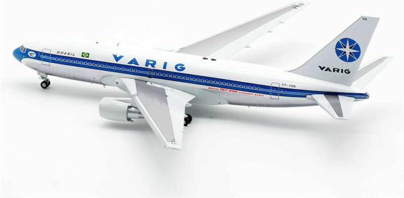 Inflate 200 Varig за Boeing 767-241/ER PP-VNN со Stand Limited Edition 1/200 Diecast Aircraft претходно изграден модел