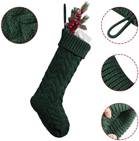4 Спакувајте Божиќни Чорапи, Божиќна Елка Со Големи Димензии Виси Скали Камин Декор Чорапи Чорапи За Пријатели Семејства Деца