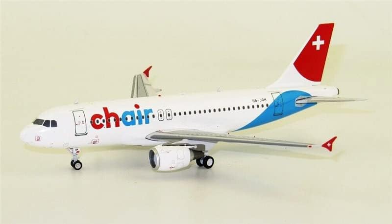 JFOX Chow Airlines за Airbus A319-112 HB-joh со Stand Limited Edition 1/200 Diecast Aircraft Pre-Build Model