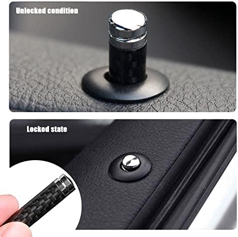 Копчињата за заклучување на вратата на вратата од вратата на автомобилот, Внатрешните парчиња за заклучување на вратите од јаглеродни влакна,