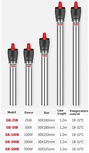 YZJJ Потопен Аквариум Грејач Автоматски Термостат Грејач Со Вшмукување, Нерѓосувачки Челик Греење Прачка Аквариум Аквариум Резервоарот За Риба Вода