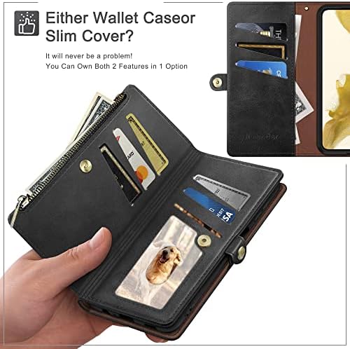 XcaseBar за iPhone 7 Плус/8 Плус 5.5 паричник случај со Патент xcasebar за Блокирање На Rfid, Држач За Кредитни Картички, Flip