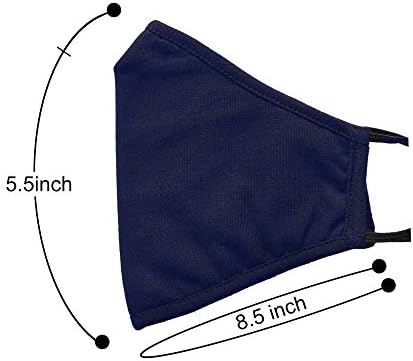 РУСТИКАЛЕН ГРАД Памучна Крпа За Перење Маска За Лице-Прилагодлива И Еднократно Заштитна Ткаенина Од 3 Слоја, Маска За Дишење На
