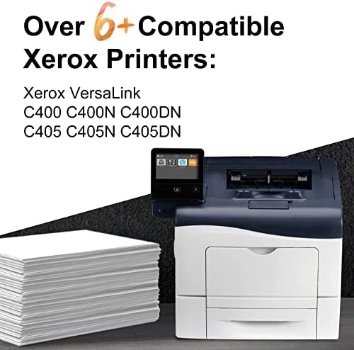 Замена на касети со Acetoner Rebructured C400 C405 тонер за касети за 106R03512 106R03513 106R03514 106R03515 Компатибилен со Xerox Versalink C405 C405DN C400 C400DN печатач
