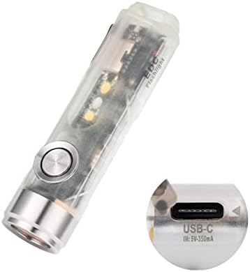 Rovyvon Aurora A5-G4 USB C-полнење на тастатурата на тастатурата, 650 лумени супер светла мини големина EDC Flashlight, со