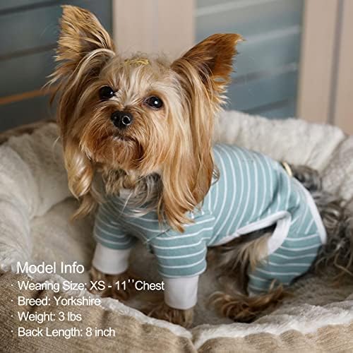 Kyeese Dog Pajamas PJs Surpturestable Dog Scumpsuit 4 нозе лента PJS PJS за пролевање на косата добро за лето