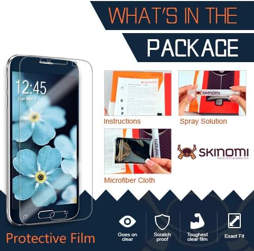 Заштитник на екранот Skinomi компатибилен со LG G PAD II 8.3 LTE Clear Techskin TPU Anti-Bubbul HD HD филм