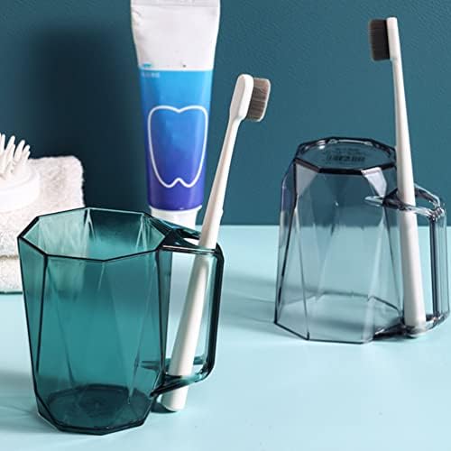 Среќно пластични вода тамблери 3 парчиња чаши четка за заби бања чаша чаша пластична заби четка за заби држач за паста за заби за еднократна