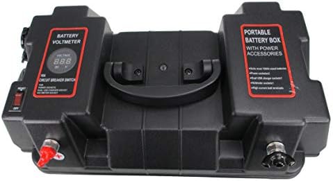 Pactrade Морски Брод Батерија Кутија Двојна USB Полнач 2 Моќ Приклучок Волтметар Мерач