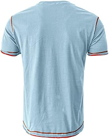 Машки модни тенок маички за кратки ракави, обични памучни ретро обични маички со летни кошули врвни врвни врвни кошули